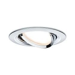 Inbouwarmatuur NOVA PLUS COIN rond, draaibaar, set van 3 IP23, chroom dimbaar 3x6,8W 2.700K