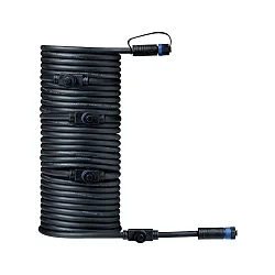 kabel PLUG&SHINE 5-voudig, waterdicht, zwart