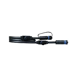 kabel PLUG&SHINE 3-voudig, waterdicht, zwart