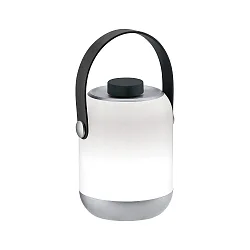 Tafelarmatuur CLUTCH met USB-oplaadfunctie IP44, grijs dimbaar