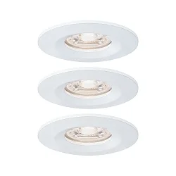 Inbouwarmatuur NOVA MINI LED stijf, set van 3 IP23, wit mat  310lm 2700K 38° 38° CRI >80