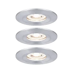 Inbouwarmatuur NOVA MINI LED stijf, set van 3 IP23, aluminium  310lm 2700K 38° 38° CRI >80