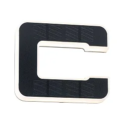 illuminated house number IP44, black 