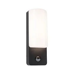 Wandarmatuur voor buitenshuis BONNIE PIR met sensor, schakelbaar, zeeluchtbestendig IP44, antraciet 