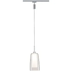 Pendelarmatuur URAIL ARIDO II LED GU10, chroom mat, helder, satijn