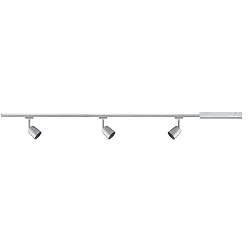 Armaturen set URAIL COVER set van 3 GU10, chroom, chroom mat dimbaar