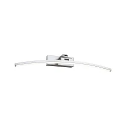 Schilderijverlichting BENTO groot, halfrond, kantelbaar IP20, aluminium geborsteld 