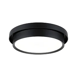 Plafondarmatuur MALIK IP20, mat, zwart dimbaar