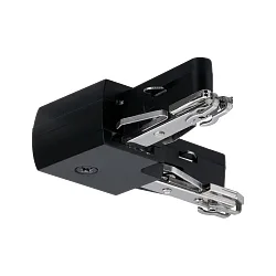 1-fase L-connector URAIL stijf, zwart mat