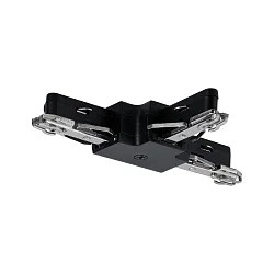T-connector URAIL stijf, zwart mat