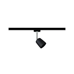 Spot URAIL COVER roteerbaar, kantelbaar GU10, chroom, zwart mat dimbaar
