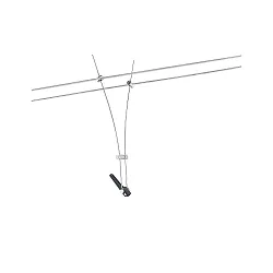 Wire luminaire LIGHT&EASY COMET Spot, GU5,3, 12V, chrome