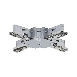 1-fase X-connector URAIL, chroom mat