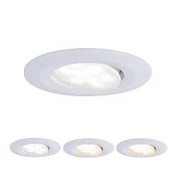 Plafondinbouwarmatuur CALLA LED draaibaar, CCT Switch IP65, wit mat 