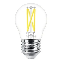 Filamentlamp druppelvorm MASTER LEDLUSTER P45 927 DIMTONE Dim-To-Warm P45 E27 2,5W 340lm 2200-2700K CRI 90 dimbaar