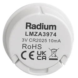 Afstandsbediening REMOTE RF DOT 1ZONE WHITE 1-voudig, cilindrisch, met uitgang voor radiobesturingssignaal (RF), wit