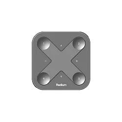 Bluetooth wandcontroller SMART XPRESS-LR programmeerbaar, op batterijen, zwart