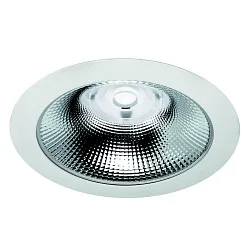 Downlight GLAN XS Ø 175MM Plug&Play stijf, CCT Switch, UGR < 19, multipower IP20, aluminium, wit 