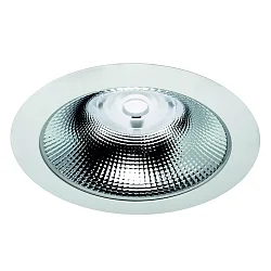 Downlight GLAN S Ø 207MM Plug&Play stijf, CCT Switch, UGR < 19, multipower IP20, aluminium, wit 