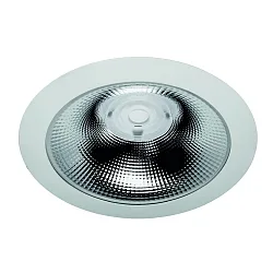 Downlight GLAN M Ø 237MM Plug&Play stijf, CCT Switch, UGR < 19, multipower IP20, aluminium, wit 
