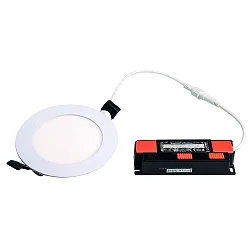 Plafondinbouwarmatuur TALAN XXS Ø 118MM Plug&Play stijf, CCT Switch, multipower IP44, wit 