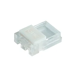Voeding VARDAFLEX 1CM - PUSH LOCK-W 2-polig, mat, transparant