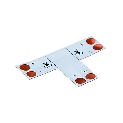 T-hoek bord VARDAFLEX 0.8CM 2-polig, codeerbaar, wit