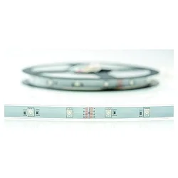 Volledig gesiliconiseerde ledstrip VARDAFLEX 3INONE-30 - 1.2CM met stekker, RGB wit