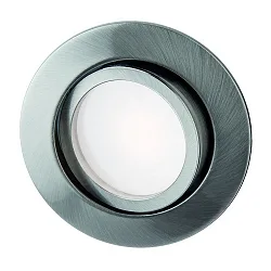 Inbouwarmatuur SANYA AC LED rond, draaibaar IP40, aluminium mat, gesatineerd  6W 525lm 3000K 80° 80° CRI 80-89