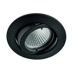 Downlight MR16 rond, draaibaar IP20, zwart mat