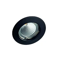 Inbouwarmatuur MR16 stijf IP20, mat, zwart