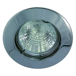 Inbouwarmatuur MR16 stijf IP20, chroom