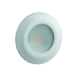 Inbouwarmatuur LARA AC LED rond IP44, mat, gesatineerd, wit  6W 519lm 3000K 95° 95° CRI 80-89