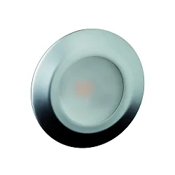 Inbouwarmatuur LARA AC LED rond IP44, chroom, mat, gesatineerd  6W 519lm 3000K 95° 95° CRI 80-89