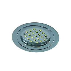 Downlight LARA rond IP40, chroom dimbaar