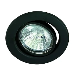 Inbouwarmatuur MR16 draaibaar IP20, mat, zwart