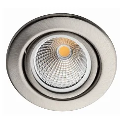 Inbouwarmatuur V4A / 1.4401 X5CRNIMO 31 rond, draaibaar GU10 IP20, rvs, glanzend