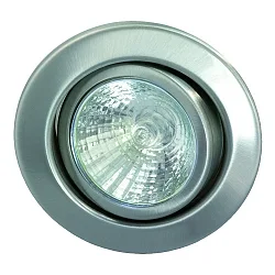 Inbouwarmatuur MR16 stijf IP20, rvs, glanzend