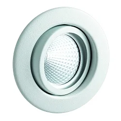 Metal Recessed spot for MR16, without snap ring, swivelling, IP20, white
