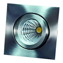 Inbouwarmatuur TULKA hoekig, draaibaar IP20, rvs, glanzend