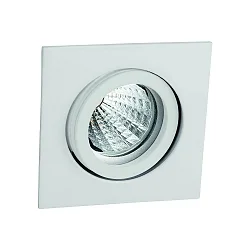 Downlight TULKA hoekig, draaibaar IP20, gepoedercoat, wit mat