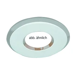 Inbouwarmatuur stijf IP44, mat, gesatineerd, wit