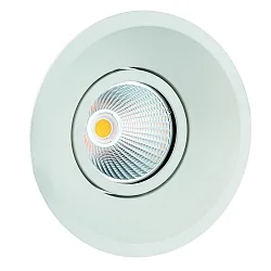 Inbouwarmatuur CORU-80 rond, draaibaar IP20, wit dimbaar
