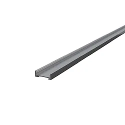 U-profiel FUP18/7 V2 / 2M plat, aluminium geëloxeerd