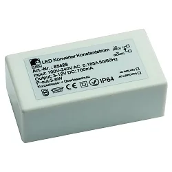 LED besturingsprogramma OUTDOOR 700MA / 3-6W constante stroom, schakelbaar, wit