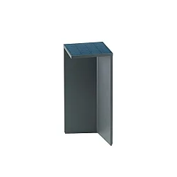 Solar lamp NUSOLAR kort, met sensor IP54, antraciet, gepoedercoat 