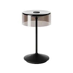 Tafellamp op batterijen NUMOTION CCT Switch, met Touch-Dimmer IP54, gepoedercoat, nacht zwart dimbaar