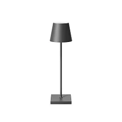 Tafellamp op batterijen NUINDIE USB-C up / down, met USB-Aansluiting, CCT Switch, met Touch-Dimmer IP54, grafietgrijs dimbaar