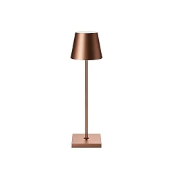 battery table lamp NUINDIE USB-C up / down, with USB connection, CCT Switch, with touch dimmer IP54, bronze anodised dimmable