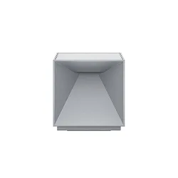 Tafellamp op batterijen NUTALIS 10X10CM Cubusvorm, CCT Switch, met Touch-Dimmer, met Lader IP54, mist grijs dimbaar